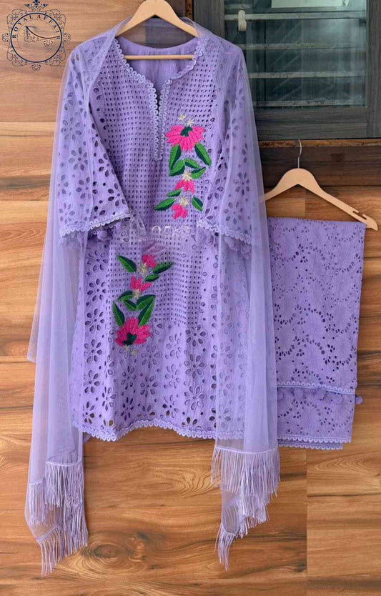 Chikankari dress stitched dress bridesmaid dress