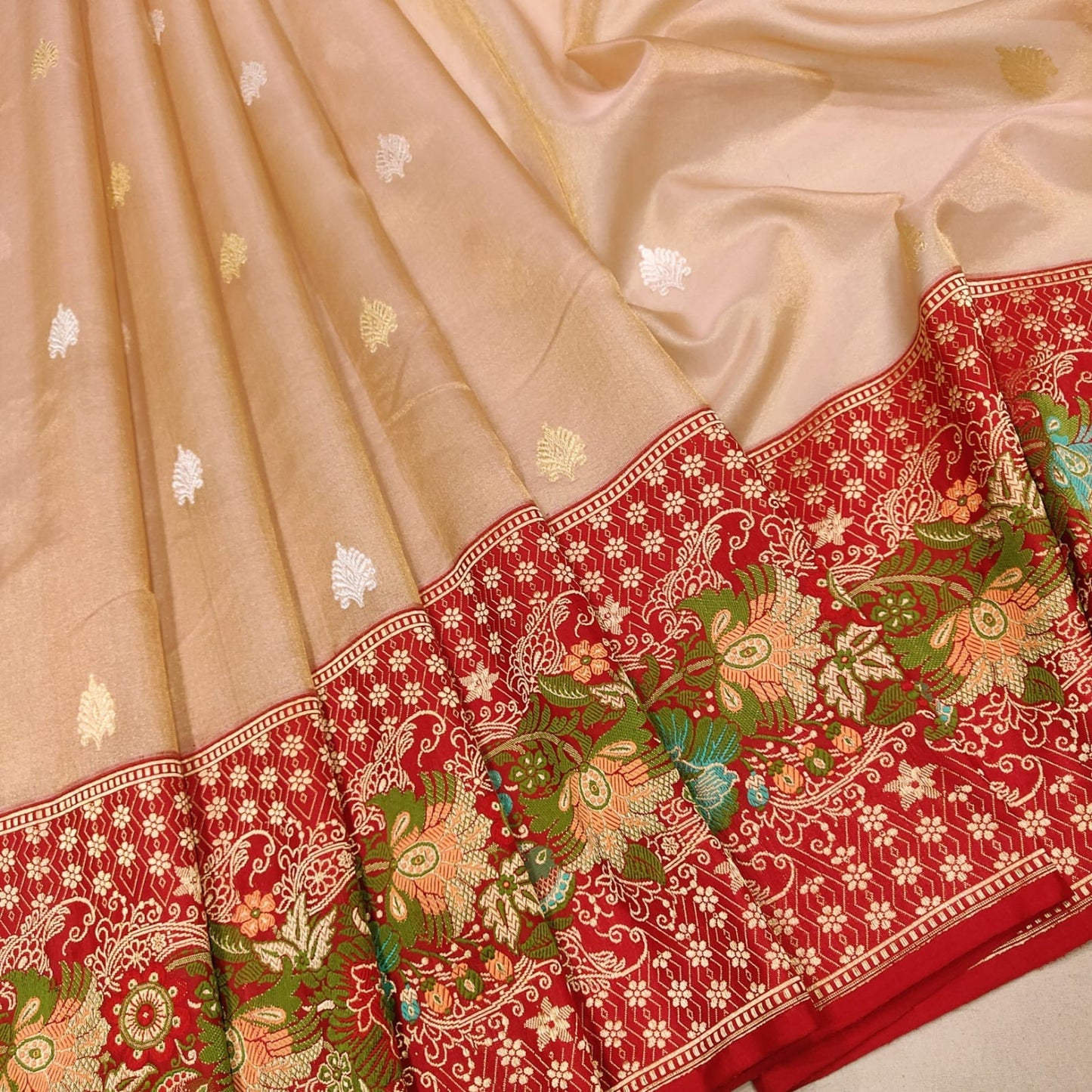 Vahija tissue saree handwoven sari blouse Indian sarees