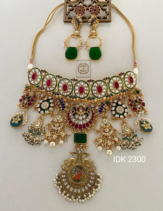 Anika Kundan set Indian jewellery bridal set