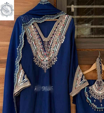 Silk stitched designer dress handmade designer stitched dresses Indian dress