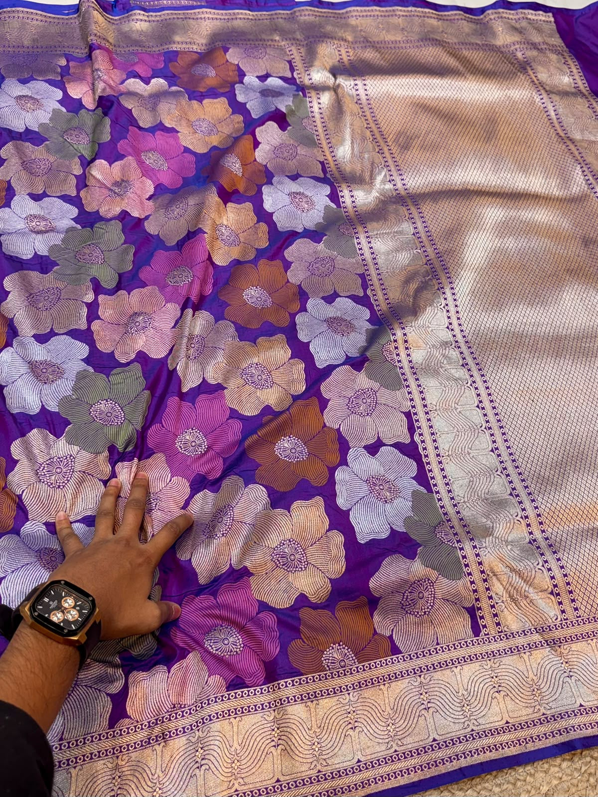 Pure handloom rangkat saree tilfi banarsi Katan silk sarees blouse