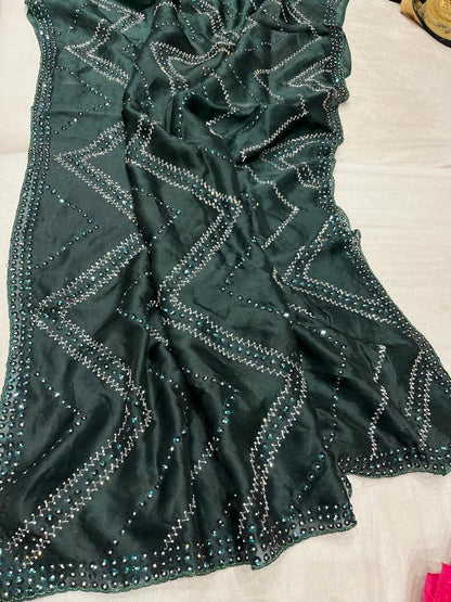 Ivisha sequence Organza Saree partywear sari