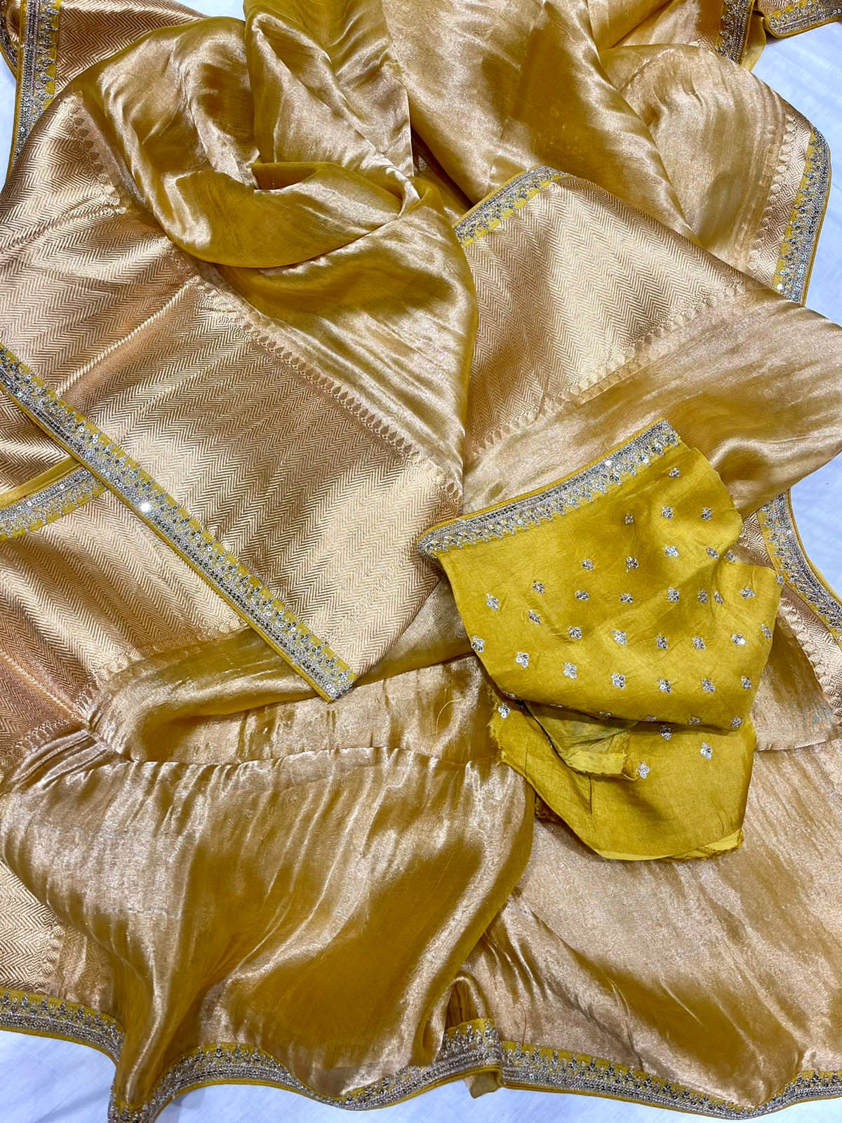 Rami tissue Kanjeevaram saree