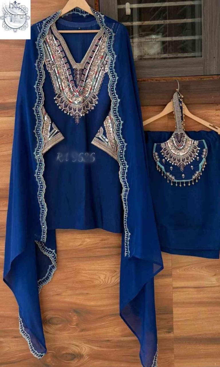 Silk stitched designer dress handmade designer stitched dresses Indian dress
