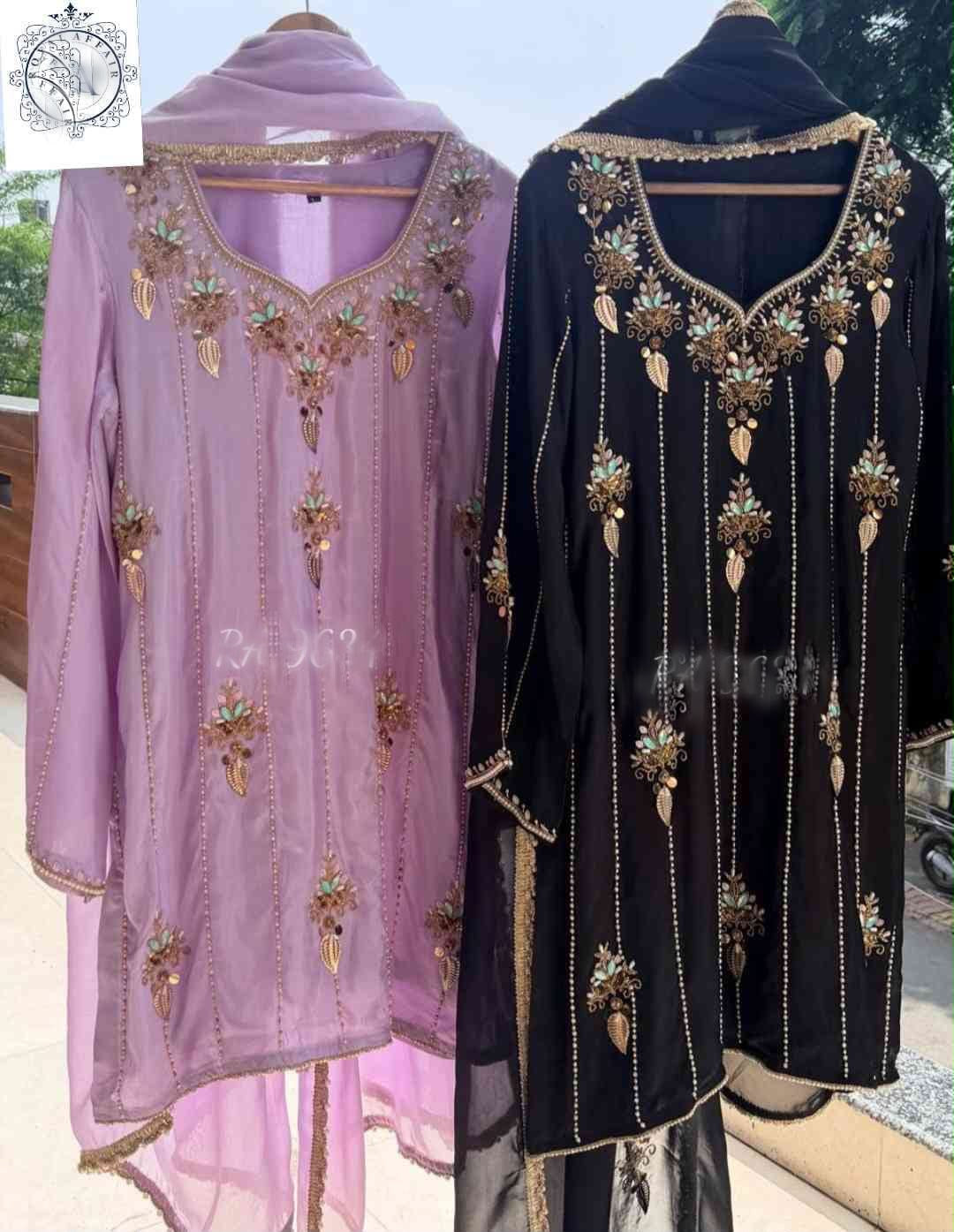 Russian silk stitched designer shirt dress