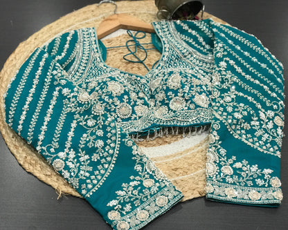 Net designer saree Indian wedding sari blouse women sarees