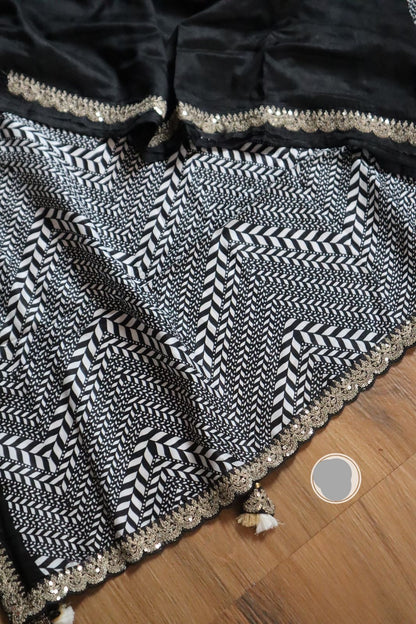 Ravisha munga silk saree Indian saree abstract pattern sarees blouse