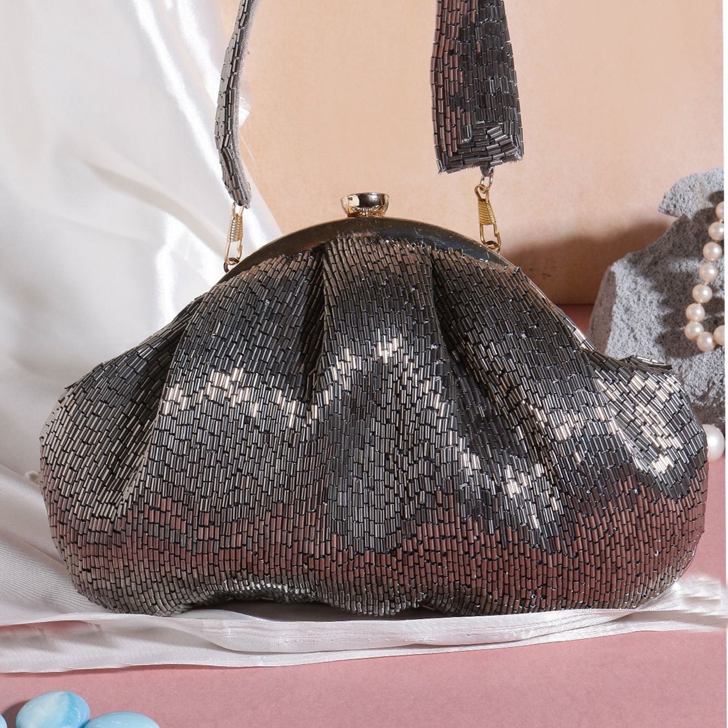 Illuminati inspired clutch bag handbags