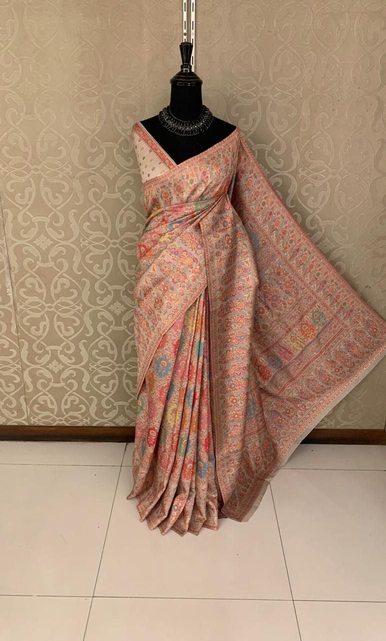 Handwoven Kani saree silk saree traditional Bengal sarees