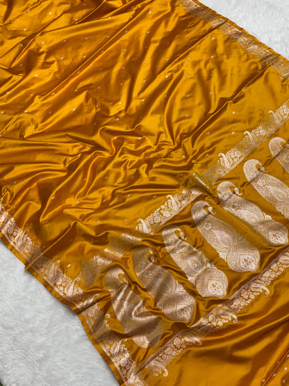 Mashru Katan silk saree Indian sari blouse wedding sarees