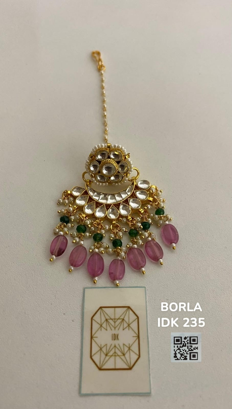 Borla Kundan tikka Indian Jewelery beads Kundan tikka women Jewelery