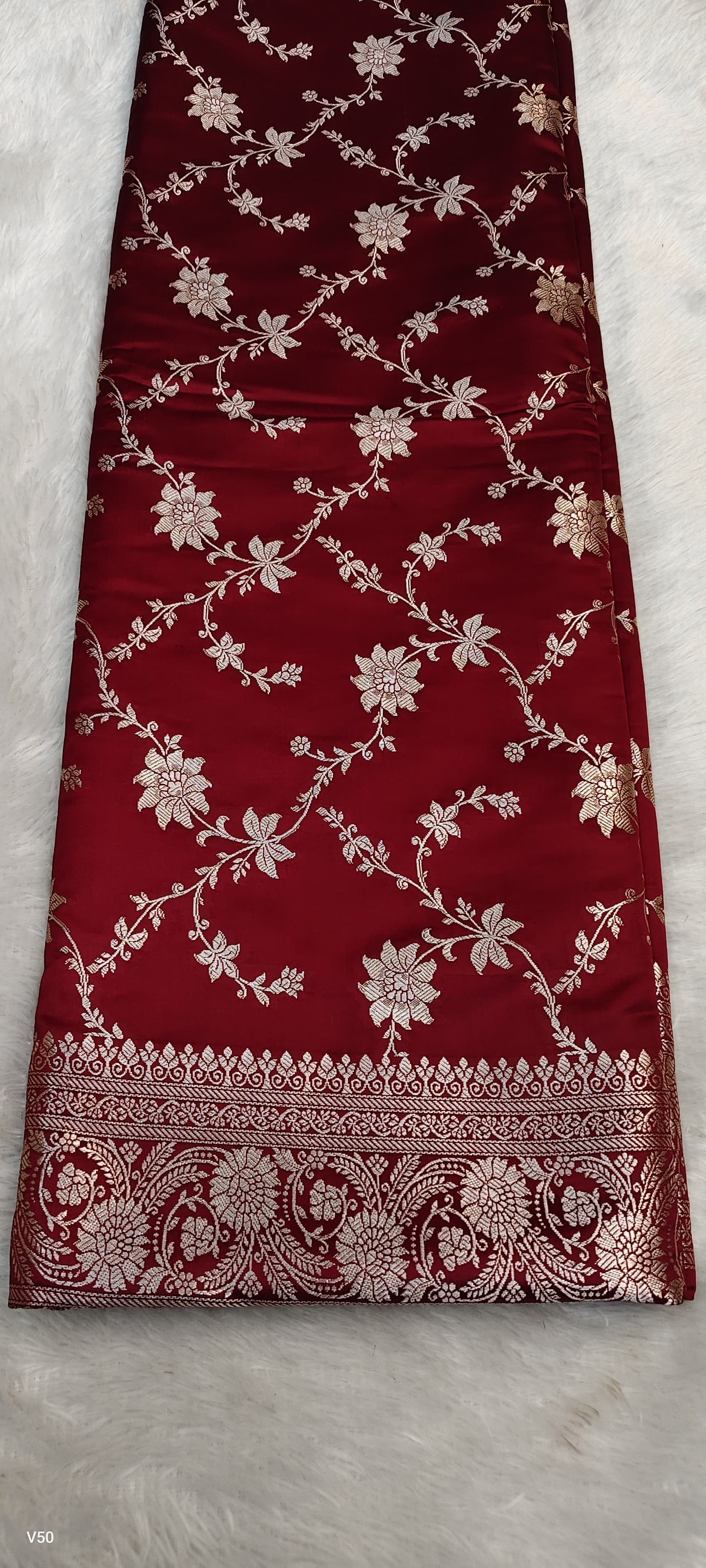 Khaddi banarsi saree handwoven sari blouse