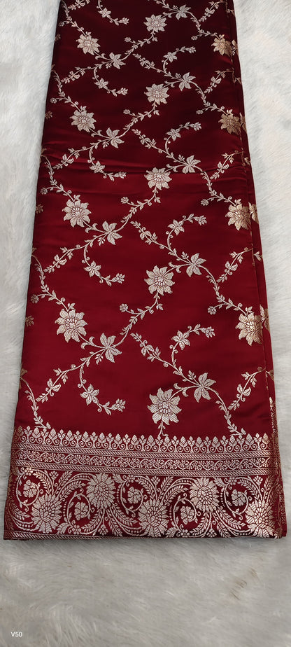Khaddi banarsi saree handwoven sari blouse