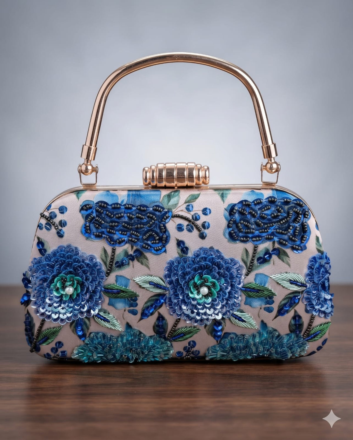 Floral clutch bag embroidery handbags Partywear clutch bag