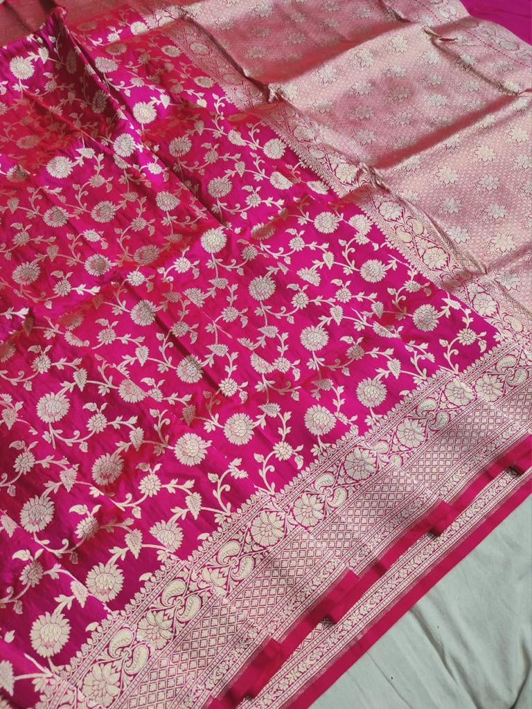Kiasha Banarsi handloom Katan silk saree