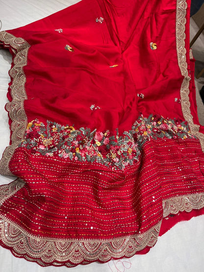 Senorita silk saree Embroidered Sarees