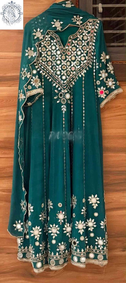 Anarkali dress gorgette stitched salwar suit Indian dresses