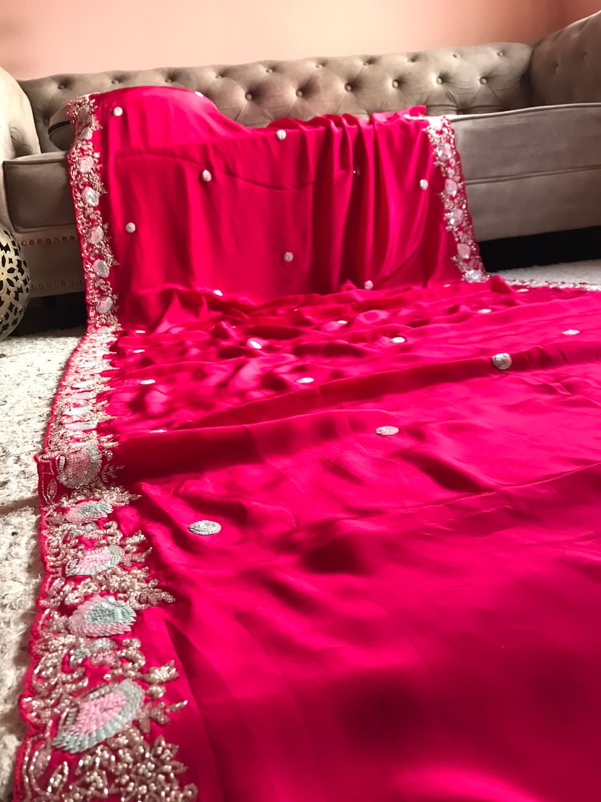 Zebika premium Crepe Silk Luxury Women Saree