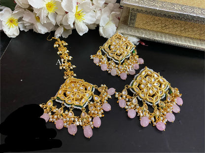 Mulani Kundan tikka set Indian jewellery women tikka set