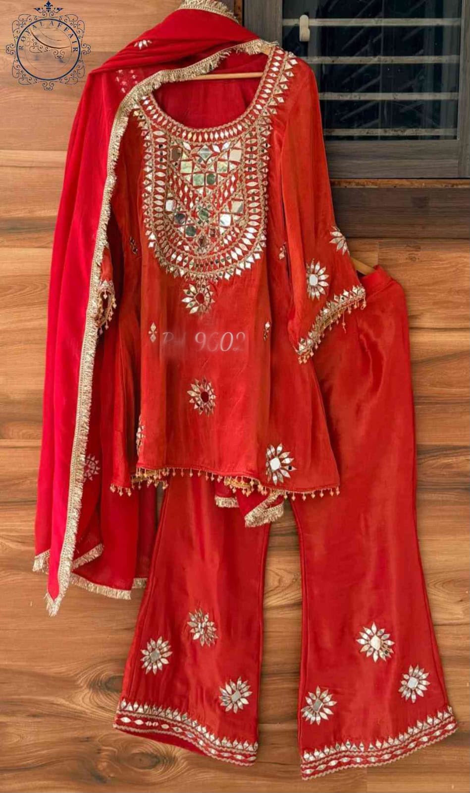 Handmade designer silk stitched dress Indian salwar suit