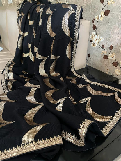 Celebrity inspired sequence partywear sarees