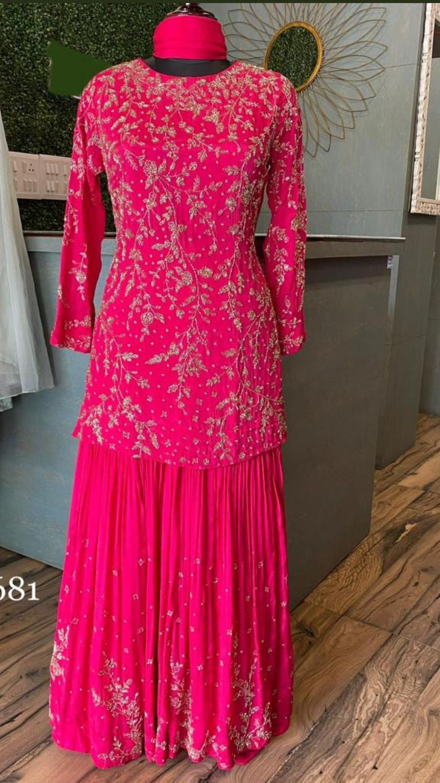 Rivisha kurta gharara dress indowestern dress