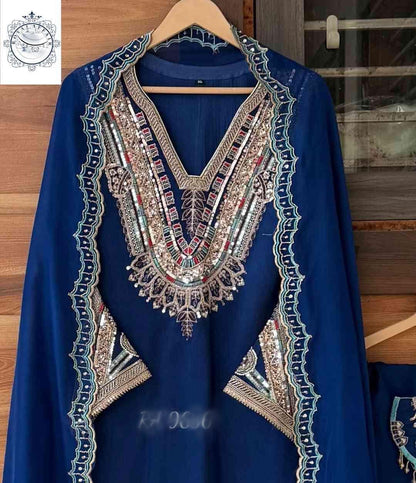 Silk stitched designer dress handmade designer stitched dresses Indian dress