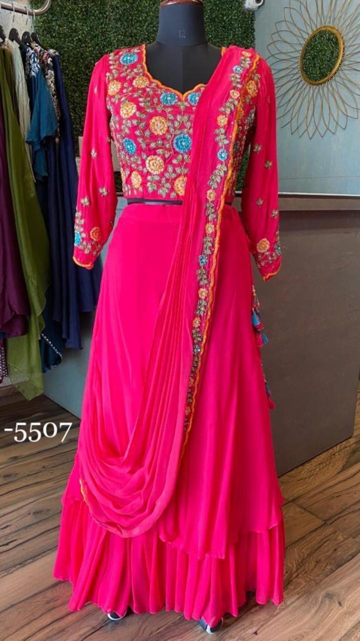 Pink Indowestern Dress Women Dress Bridesmaid Dress