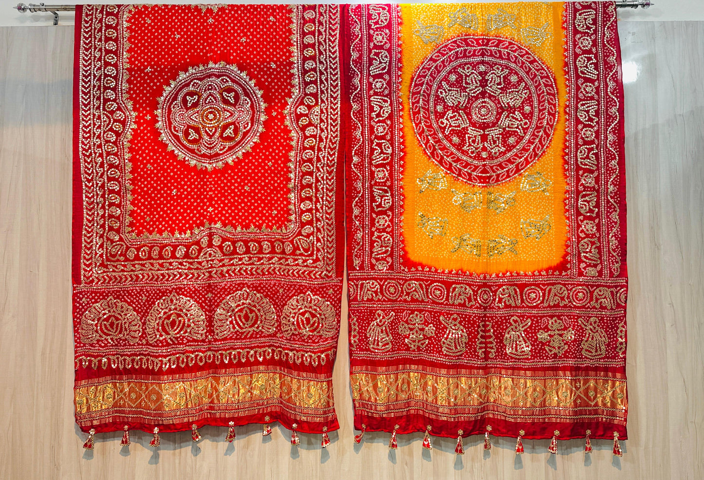 Bandhani dupatta gajji silk dupatta traditional dupatta