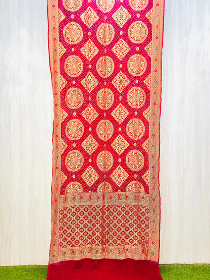 Meenakari saree gorgette saree Indian heritage sari blouse