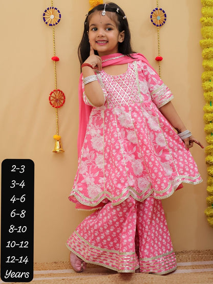 Rivi kids dress kids girl sharara dress