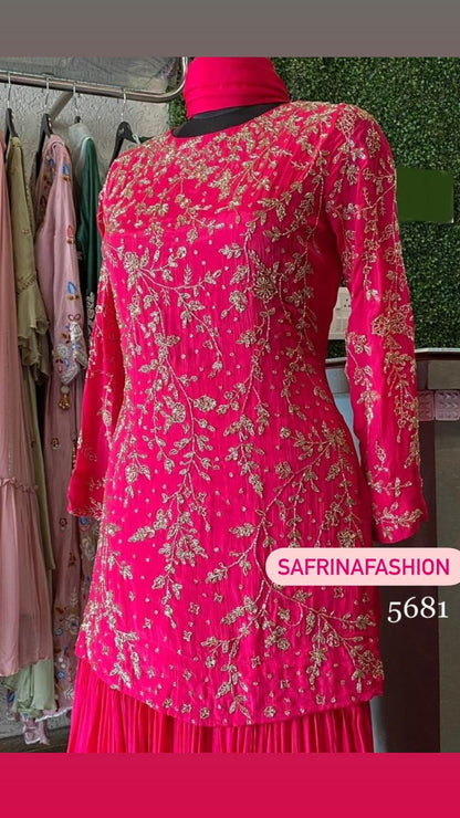 Rivisha kurta gharara dress indowestern dress