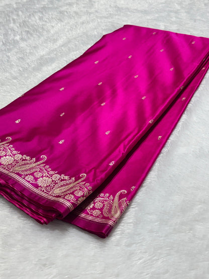 Mashru Katan silk saree Indian sari blouse wedding sarees