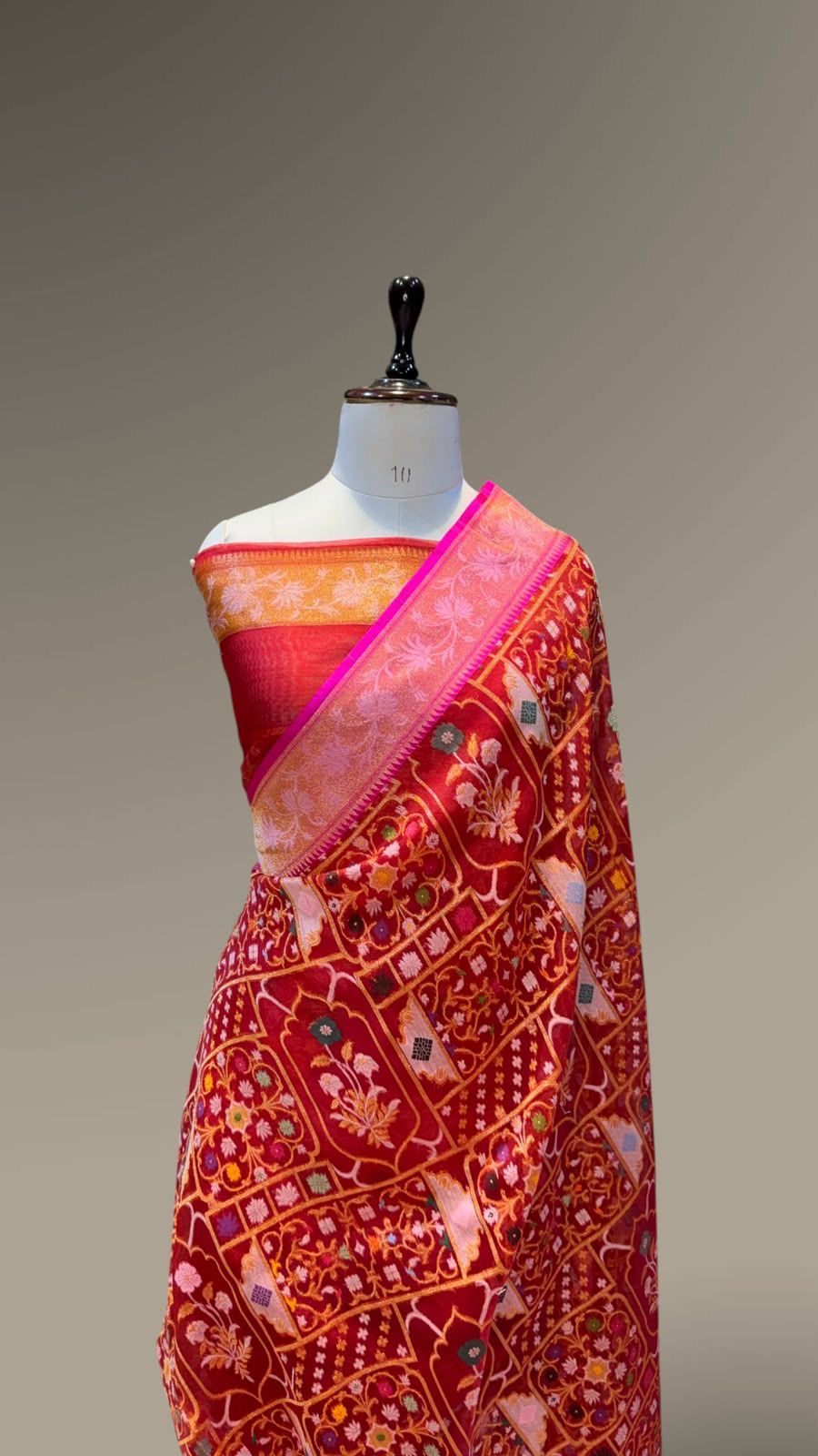 Handmade kora saree jamdani tilfi saree Indian sari blouse