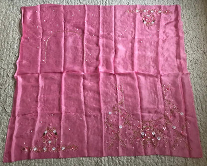 Premium ombre satin organza silk saree women sari blouse