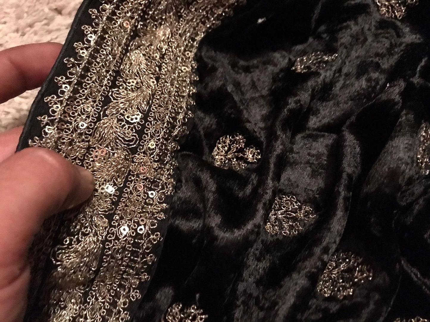 Black premium saree organza saree luxury sari blouse