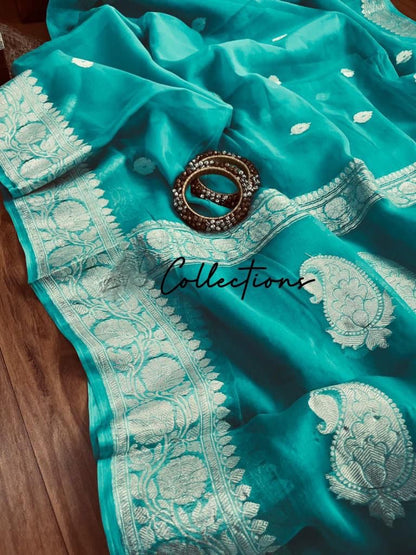 Timara chiffon Banarsi sarees