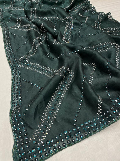 Ivisha sequence Organza Saree partywear sari