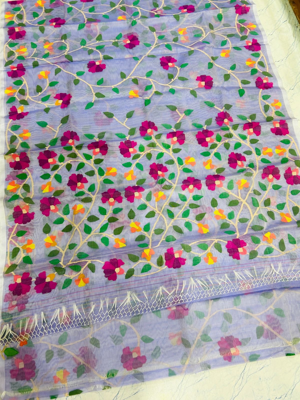 Handwoven Jamdani Tantuj saree Bengal traditional sarees