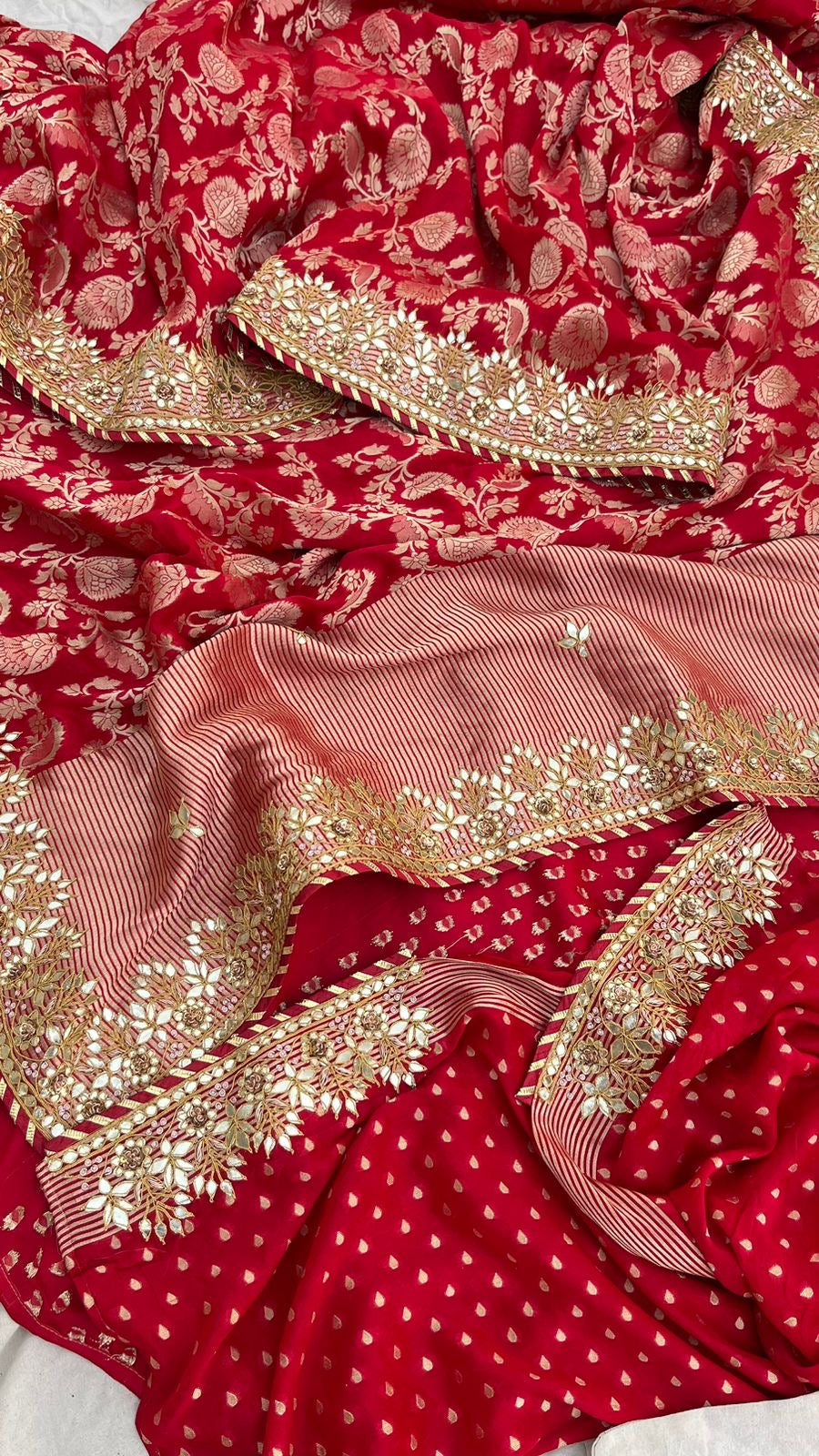 Raamleela inspired Gottapatti Banarsi silk saree