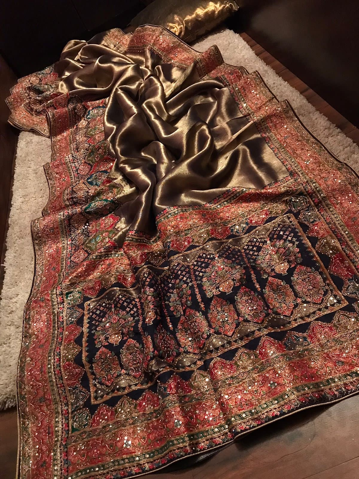Kani silk saree Kashmiri heritage sarees Indian sari blouse