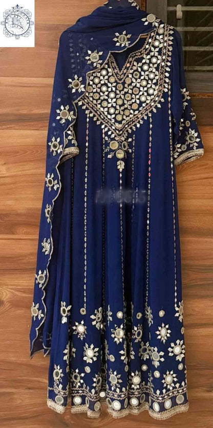 Anarkali dress gorgette stitched salwar suit Indian dresses