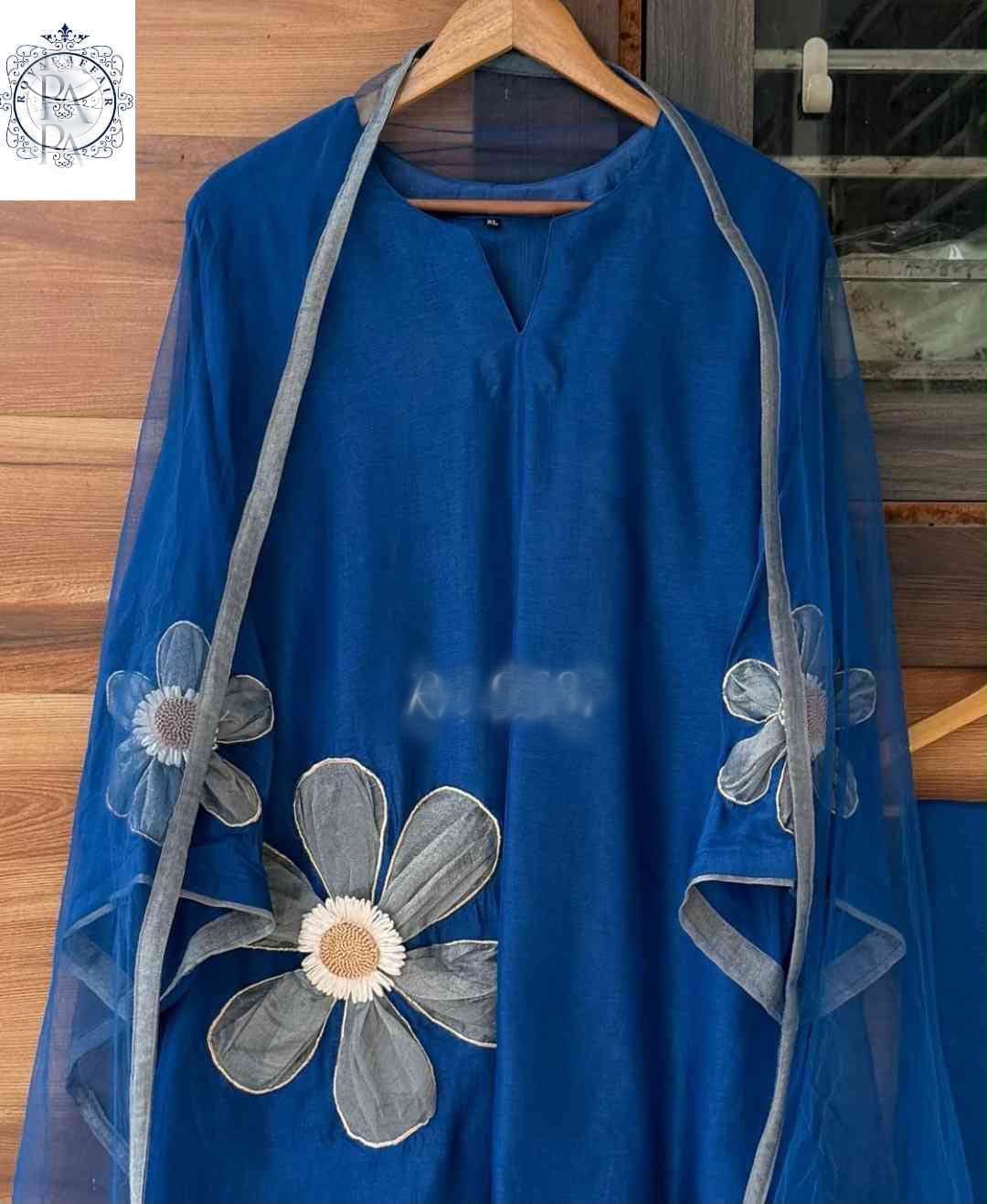 Floral silk stitched designer dress Partywear dress Indian dresses