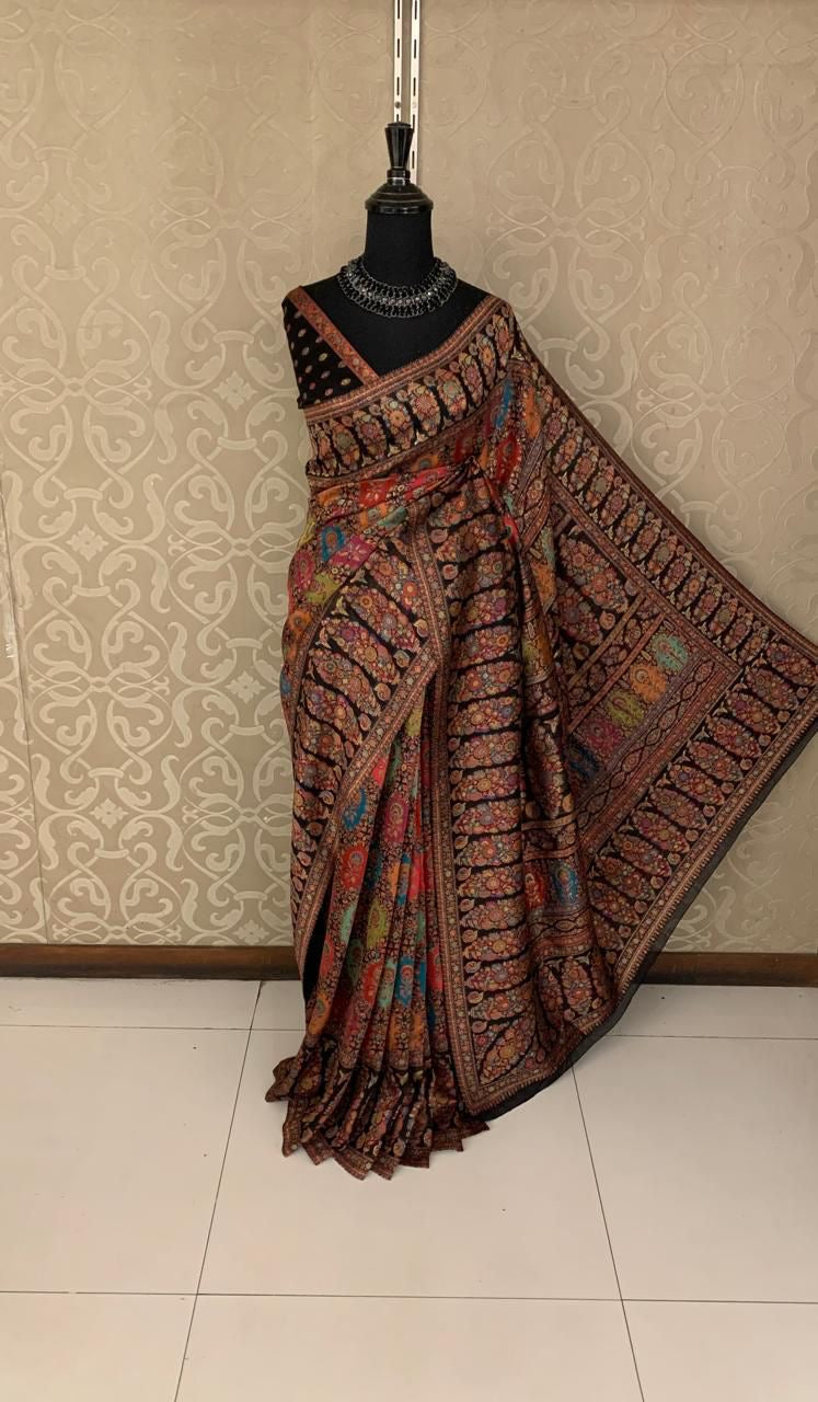 Handwoven Kani saree silk saree traditional Bengal sarees