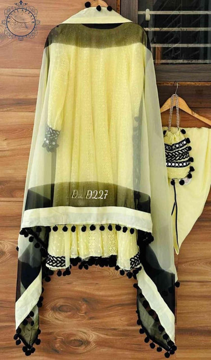 Laknavi georgette Anarkali salwar kameez Indian dress Pakistani dress