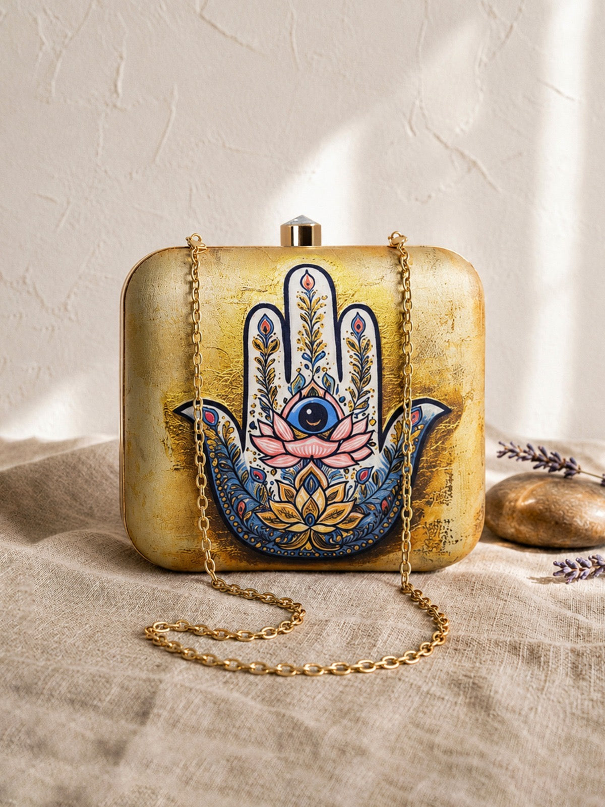 Printed clutch box cocktail purse women purse