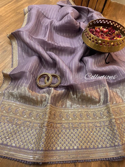 Malaiva organza silk saree Indian sari