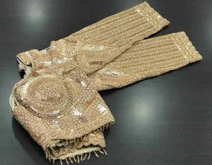 Gold net saree designer sarees blouse designer sari