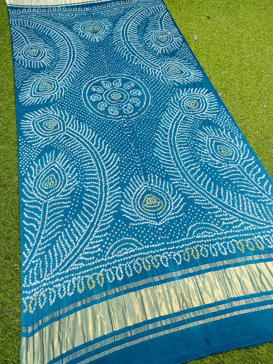 Firoza dupatta gajji silk dupatta bandhani dupatta