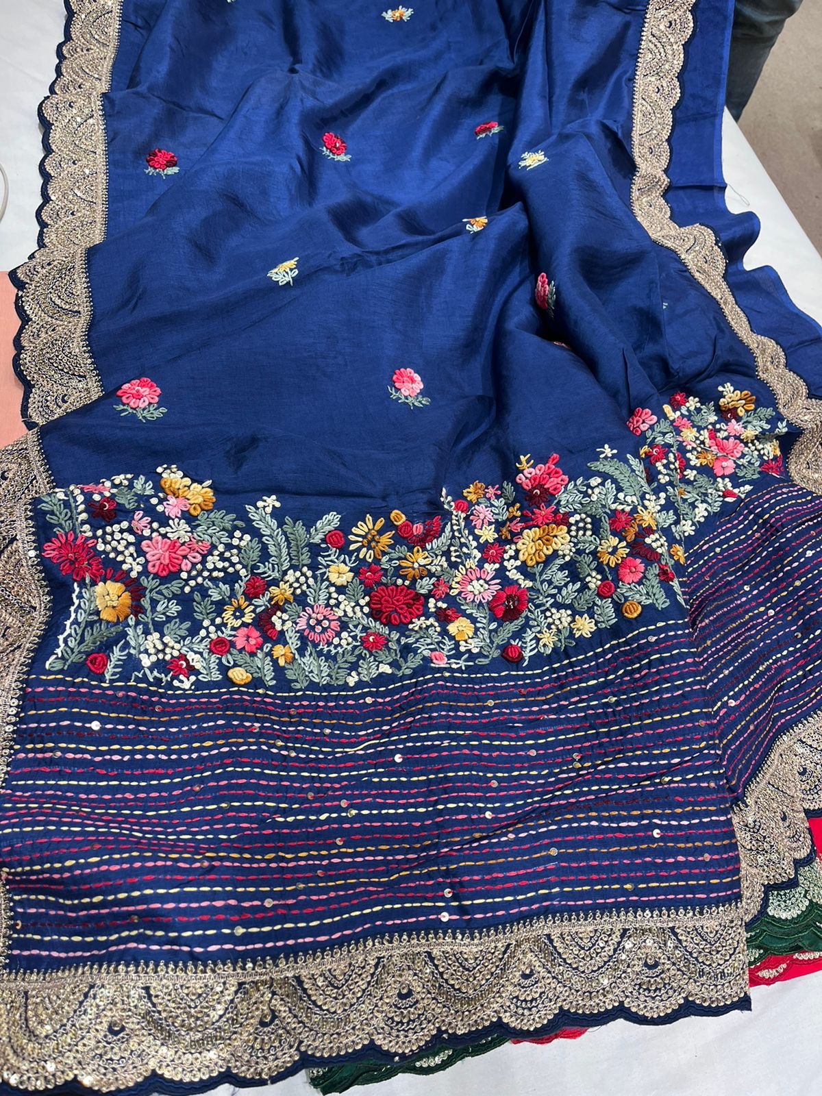 Senorita silk saree Embroidered Sarees